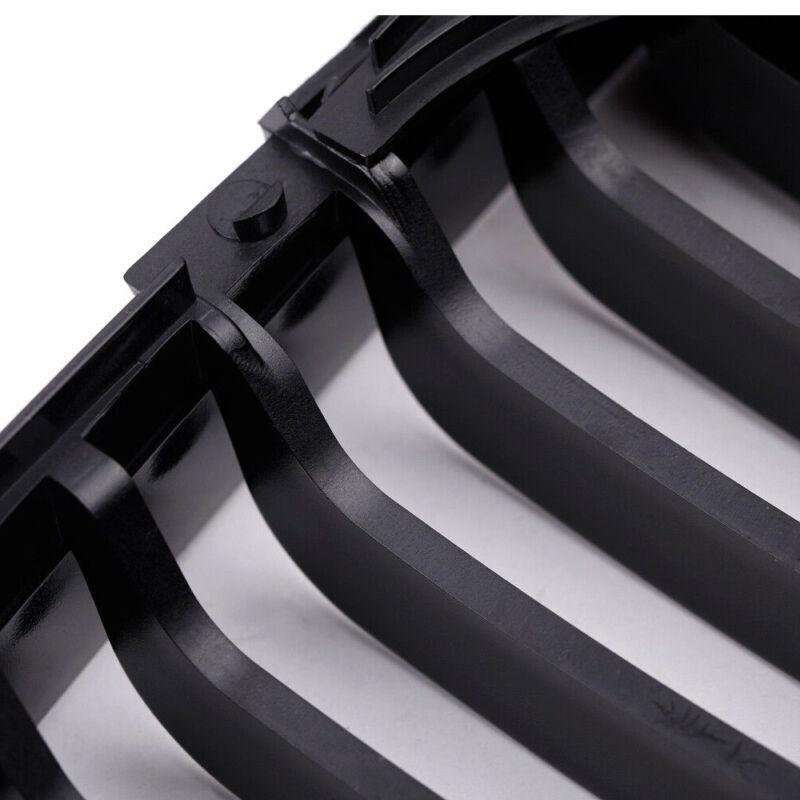 2x/Set Fit For BMW E46 Front Grille 02-05 3 Series 4 Door Shiny Black Mesh Grill