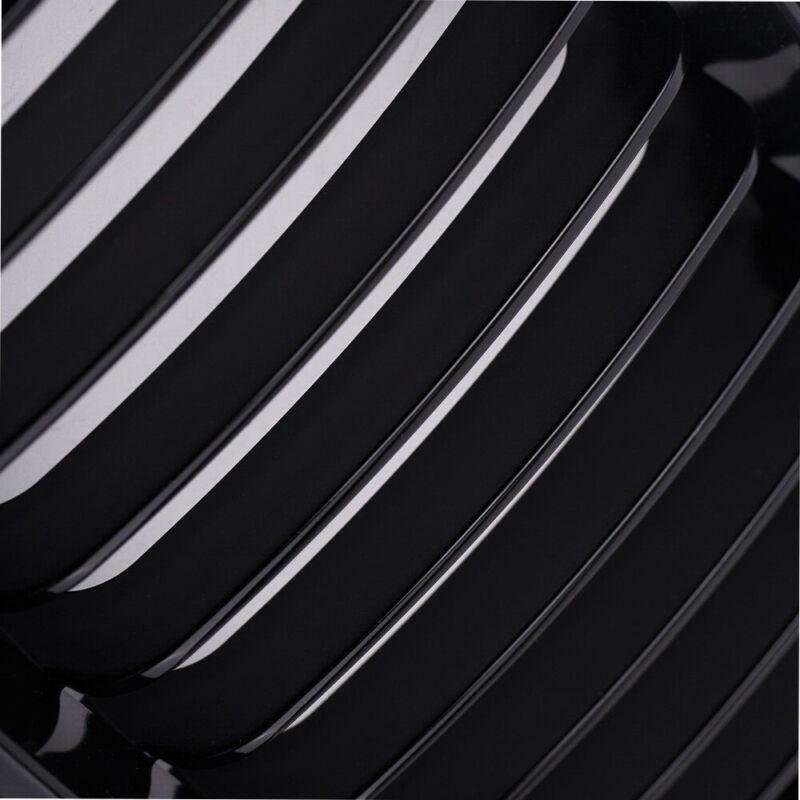 2x/Set Fit For BMW E46 Front Grille 02-05 3 Series 4 Door Shiny Black Mesh Grill