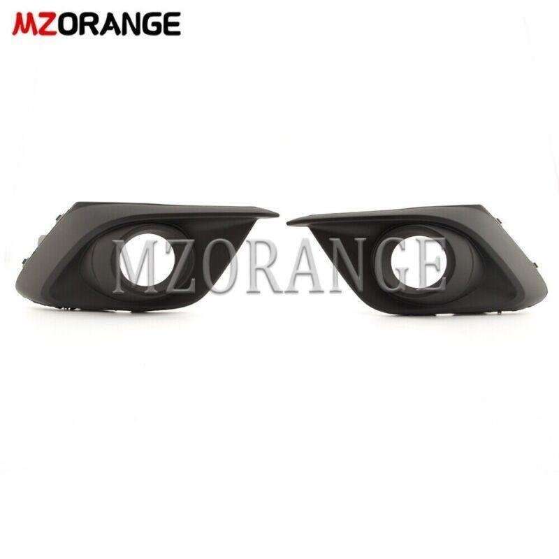 Front Bumper Left Right Side Fog Light Lamps Cover Bezels For Mazda 3 2014-2016