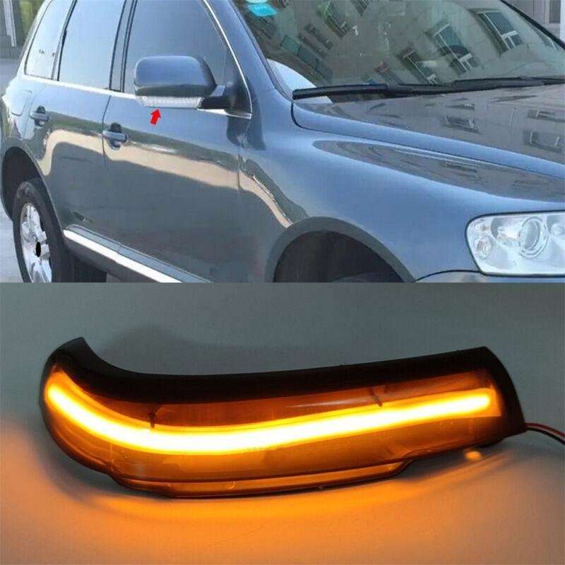 LH+RH Pair Rear View Door Mirror Turn Signal Lamp Light For VW Touareg 2003-2006