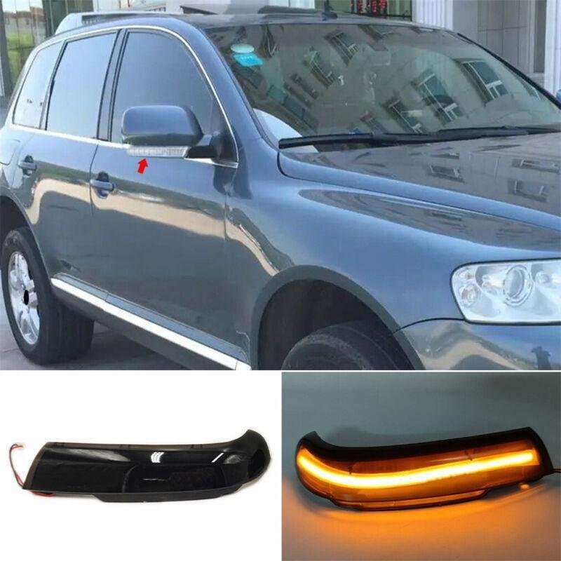 LH+RH Pair Rear View Door Mirror Turn Signal Lamp Light For VW Touareg 2003-2006