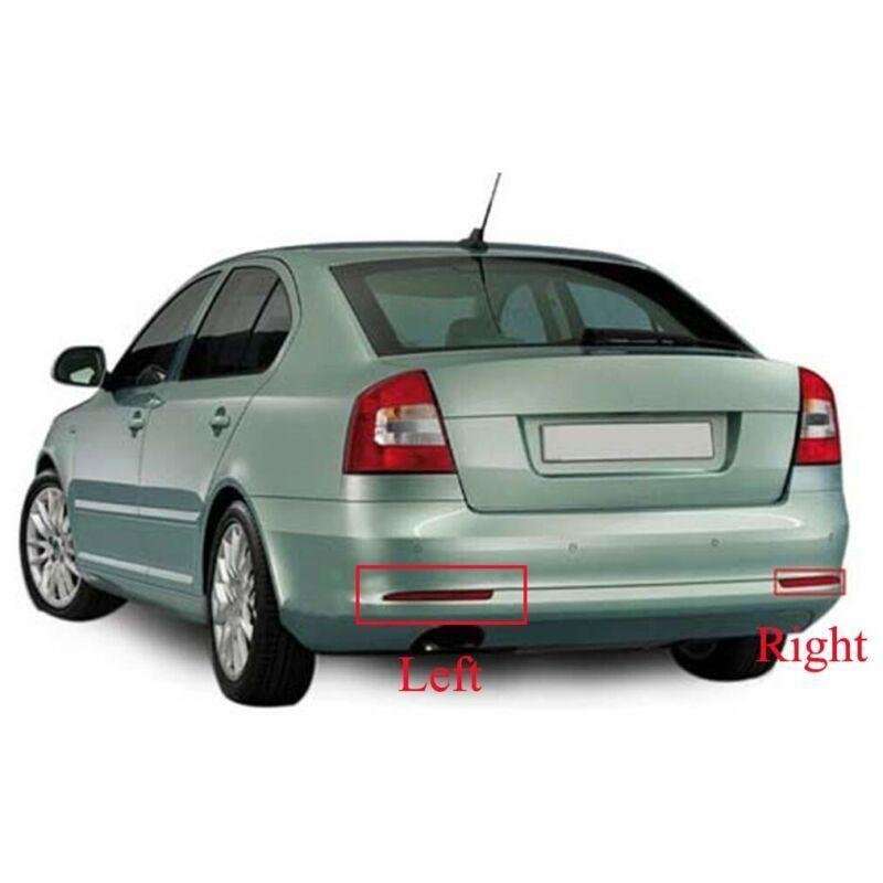 For Skoda Octavia A5 A6 2010-2014 1 Pair Rear Bumper Reflector Light Brake Lamp