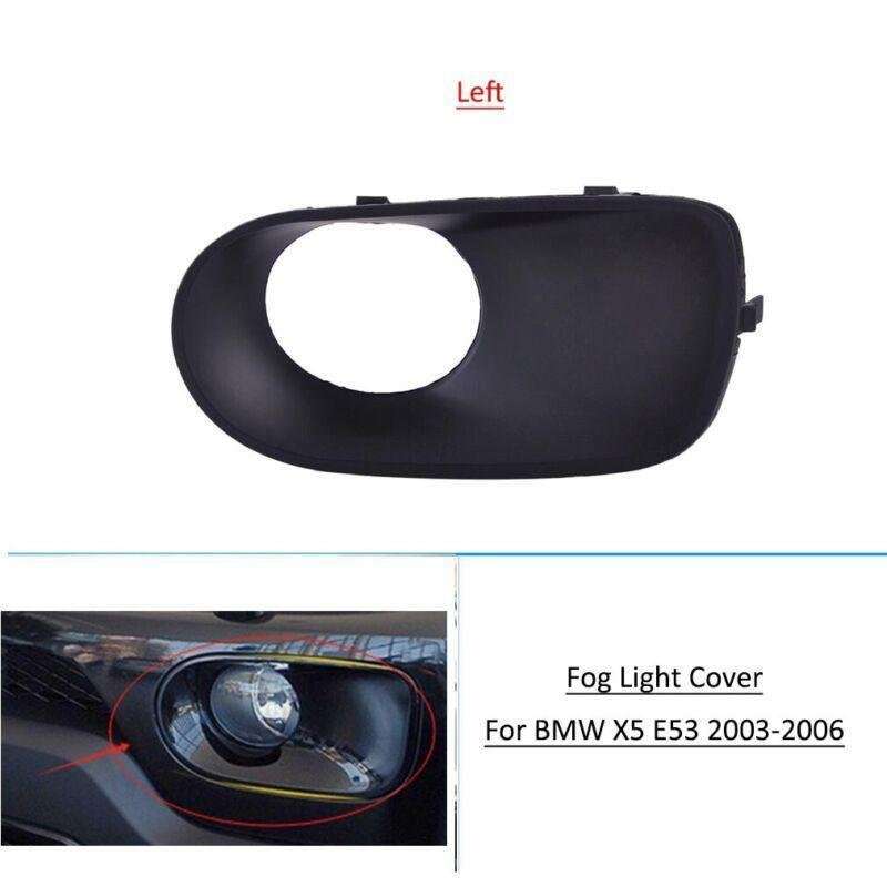 Left Side Front Bumper Cover Fog Light Lamp Trim For BMW X5 E53 2003-2006