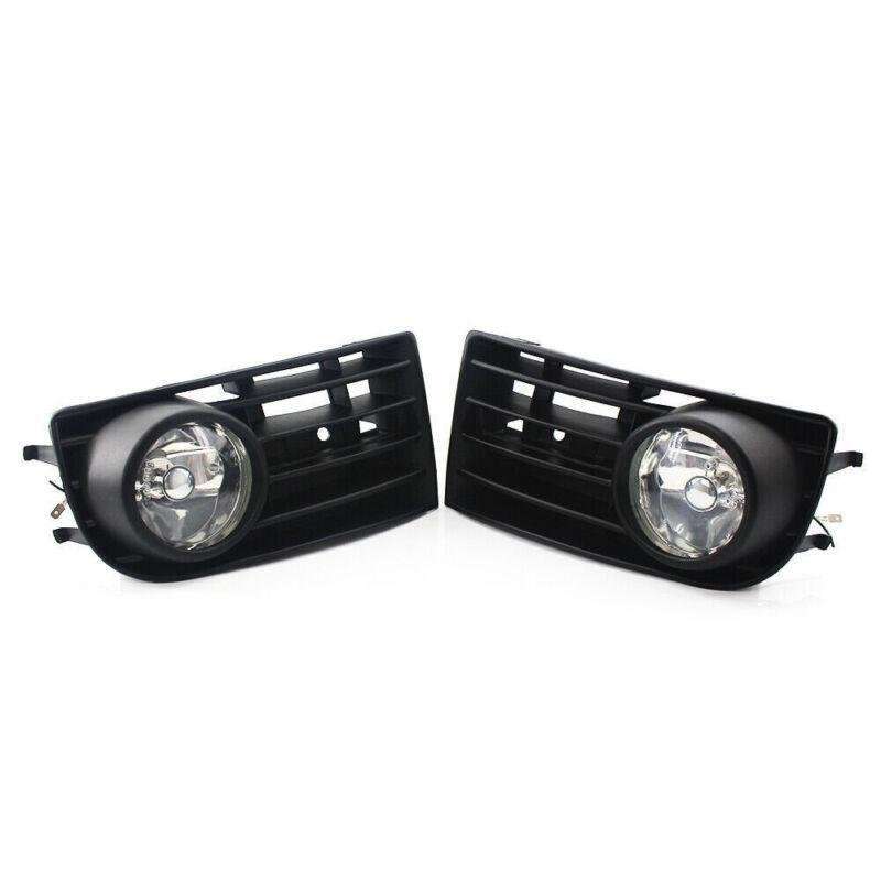 2X/Set Fit for VW GOLF 5 MK5 RABBIT 2003-2009 FRONT FOG LIGHT WITH MESH GRILLE
