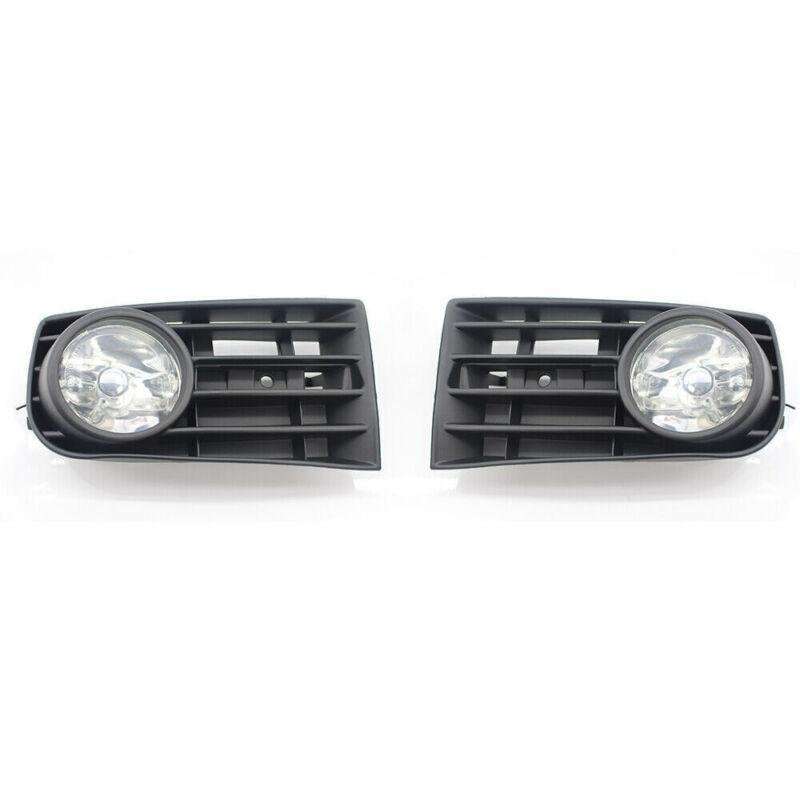 2X/Set Fit for VW GOLF 5 MK5 RABBIT 2003-2009 FRONT FOG LIGHT WITH MESH GRILLE
