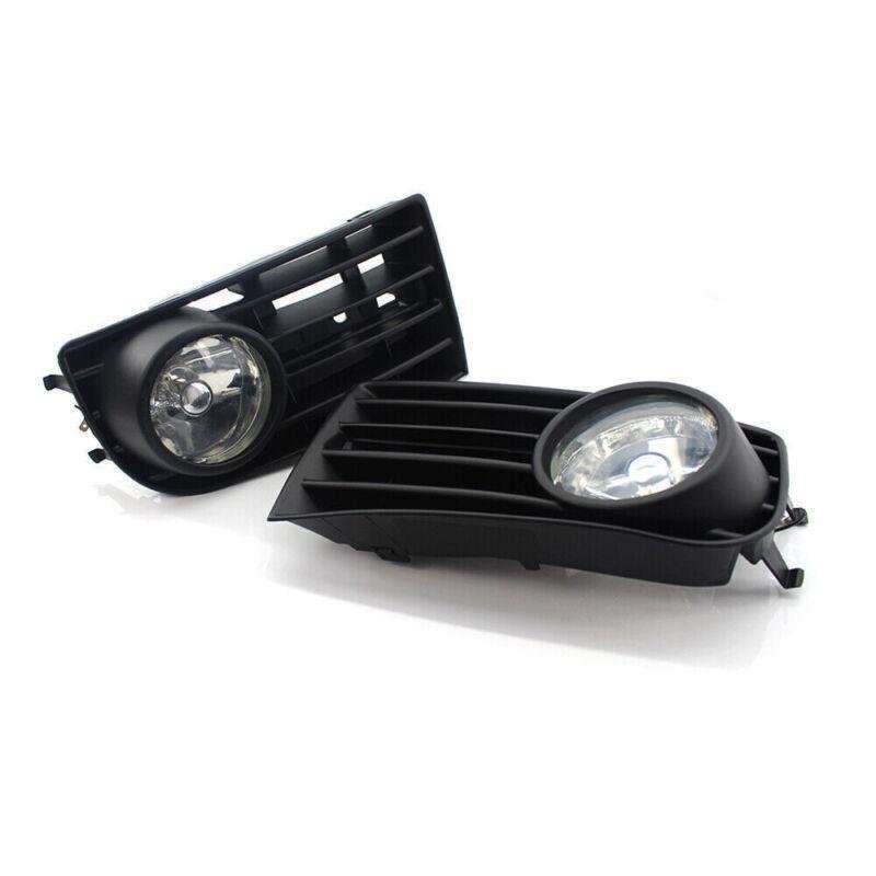 2X/Set Fit for VW GOLF 5 MK5 RABBIT 2003-2009 FRONT FOG LIGHT WITH MESH GRILLE