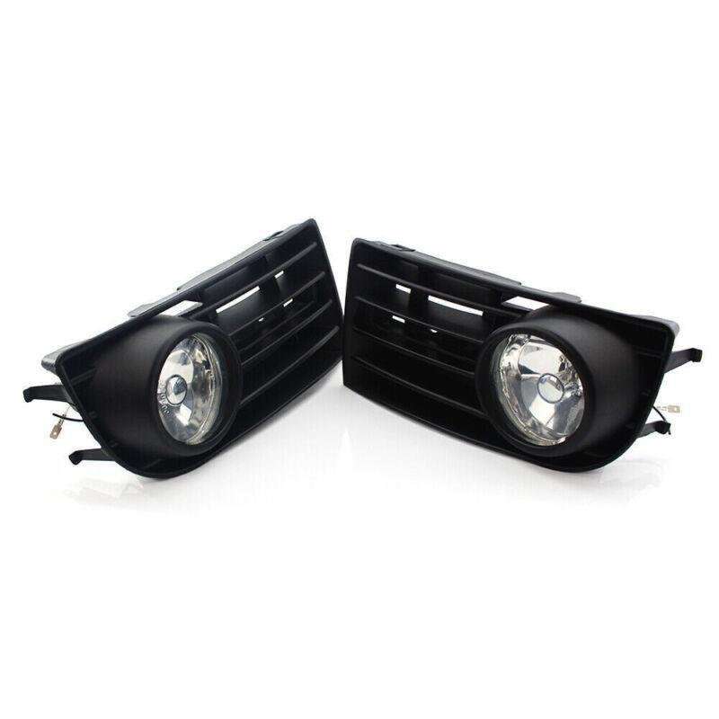 2X/Set Fit for VW GOLF 5 MK5 RABBIT 2003-2009 FRONT FOG LIGHT WITH MESH GRILLE