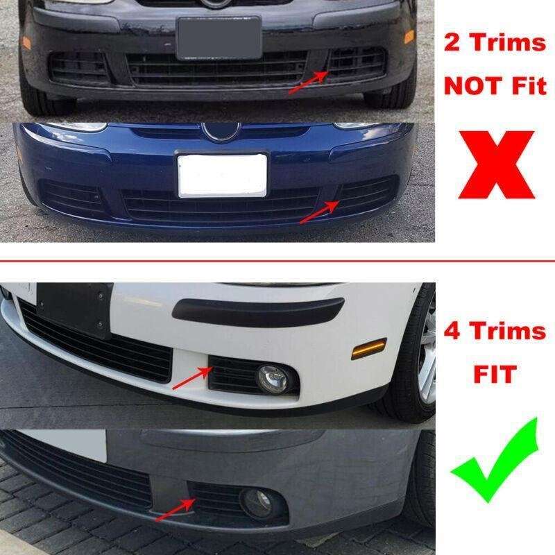 2X/Set Fit for VW GOLF 5 MK5 RABBIT 2003-2009 FRONT FOG LIGHT WITH MESH GRILLE