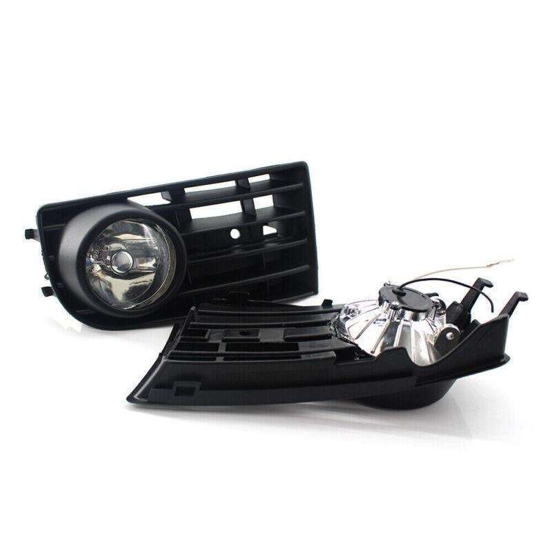 2X/Set Fit for VW GOLF 5 MK5 RABBIT 2003-2009 FRONT FOG LIGHT WITH MESH GRILLE