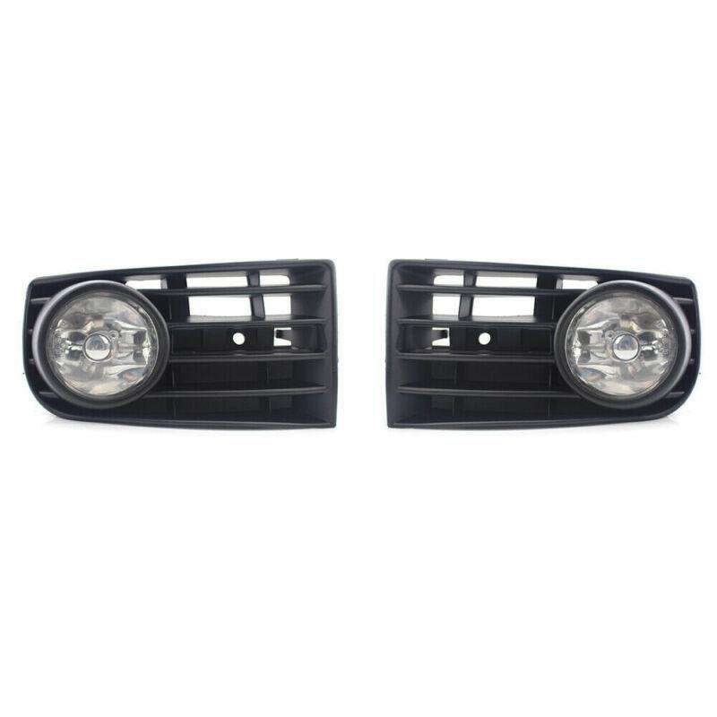 2X/Set Fit for VW GOLF 5 MK5 RABBIT 2003-2009 FRONT FOG LIGHT WITH MESH GRILLE