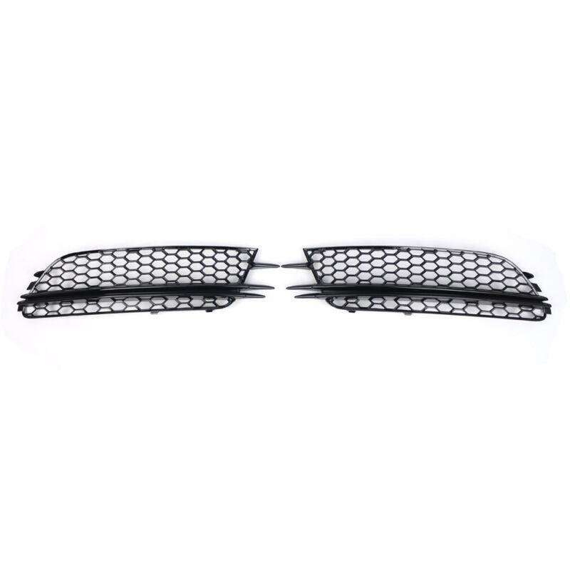 2x Front Bumper Fog Light Lamp Grille Covers For Audi A6 C7 Sedan 2012-15