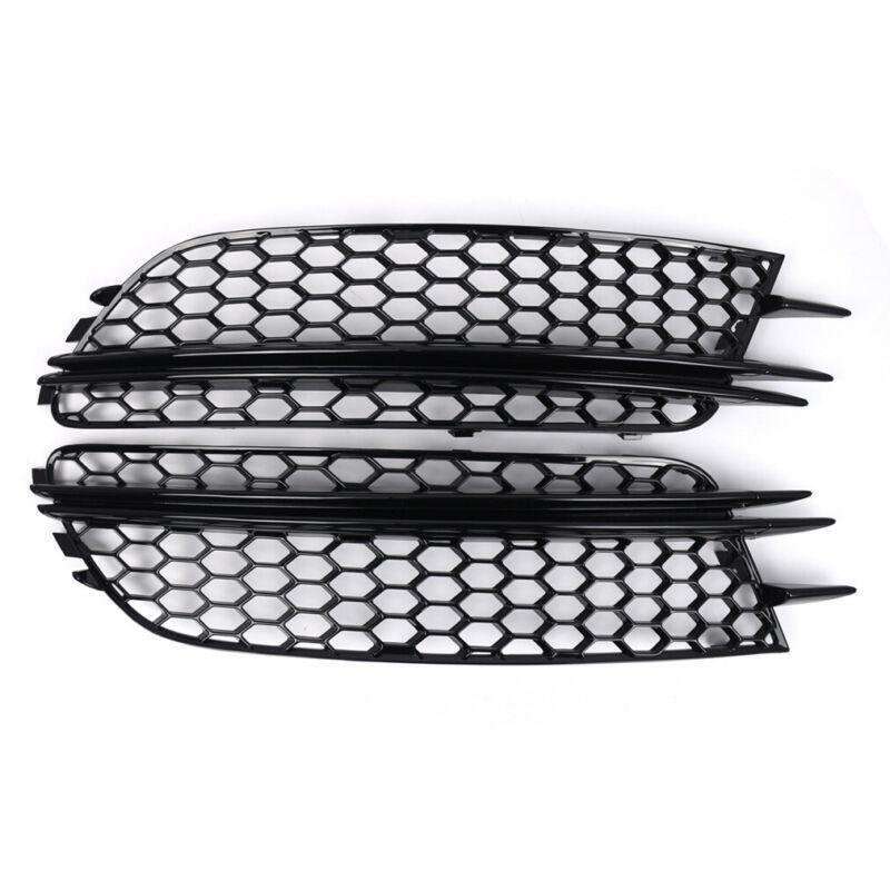 2x Front Bumper Fog Light Lamp Grille Covers For Audi A6 C7 Sedan 2012-15