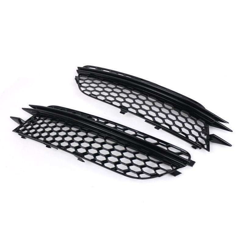 2x Front Bumper Fog Light Lamp Grille Covers For Audi A6 C7 Sedan 2012-15