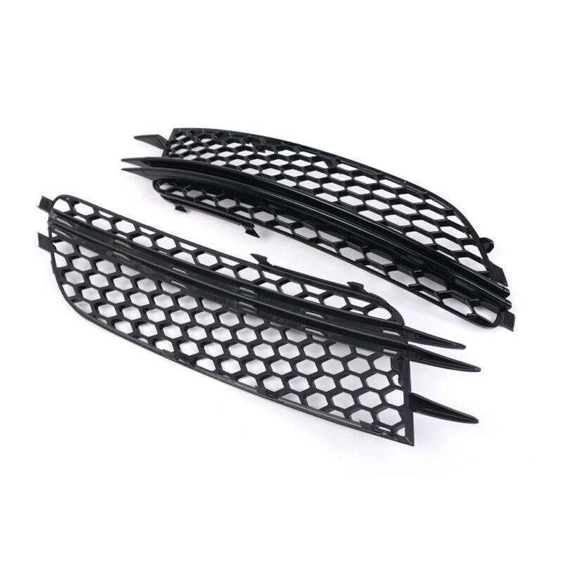 2x Front Bumper Fog Light Lamp Grille Covers For Audi A6 C7 Sedan 2012-15