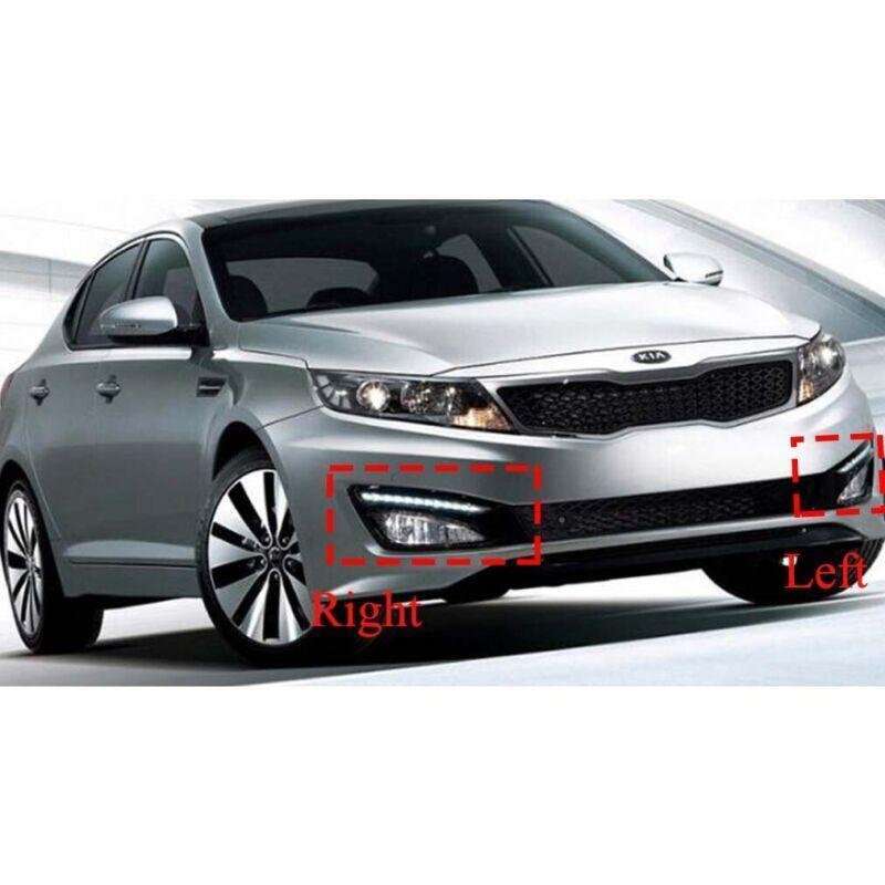 For Kia Optima K5 2011-2013 1 Pair Front Bumper Fog Lamp Covers Lacquer Black