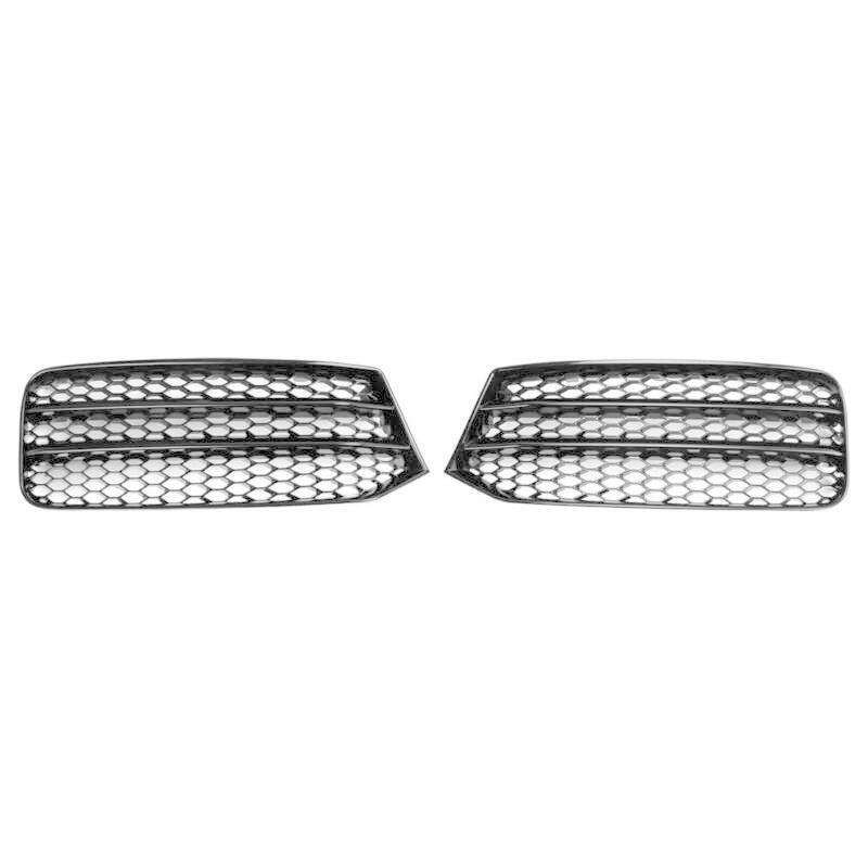 For Audi A1 2015-2018 Car Front Bumper Fog Light Grille Fog Lamp Cover Pair L&amp;R