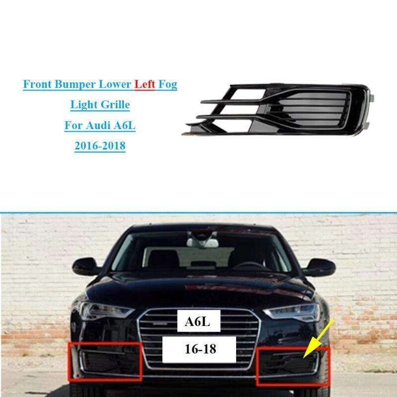 Front Bumper Lower Left Fog Light Lamp Grille For Audi A6L 2016-2018