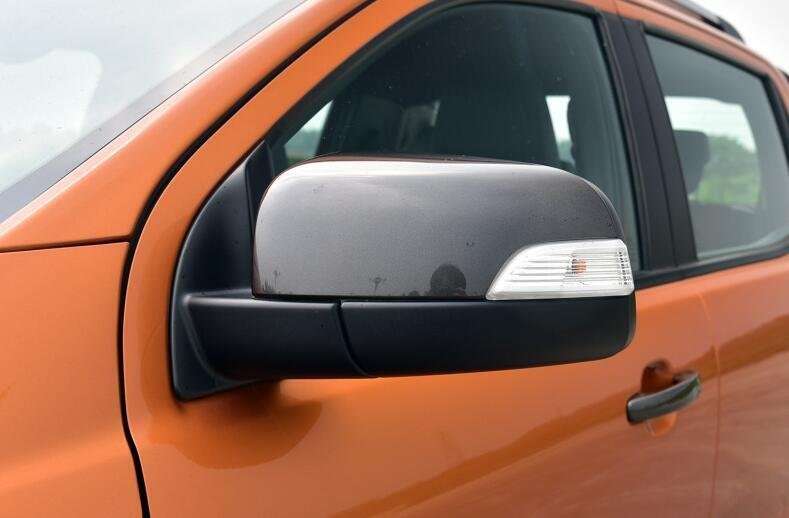 Matt Black Rear View Side Door Mirror Cover 2PCS Fit For Ford Ranger 2015-2022