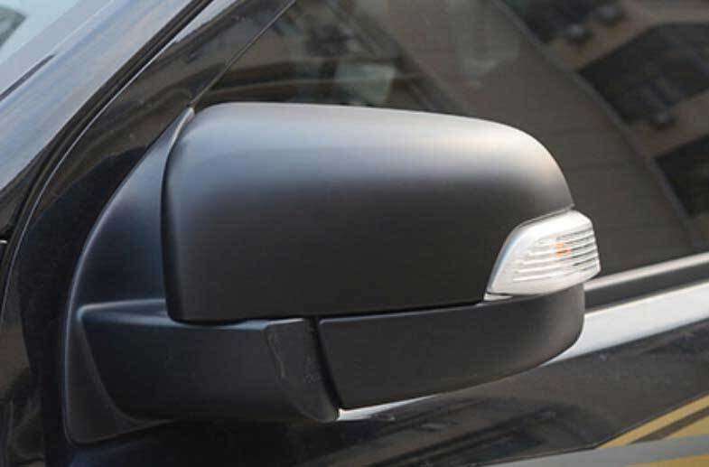 Matt Black Rear View Side Door Mirror Cover 2PCS Fit For Ford Ranger 2015-2022
