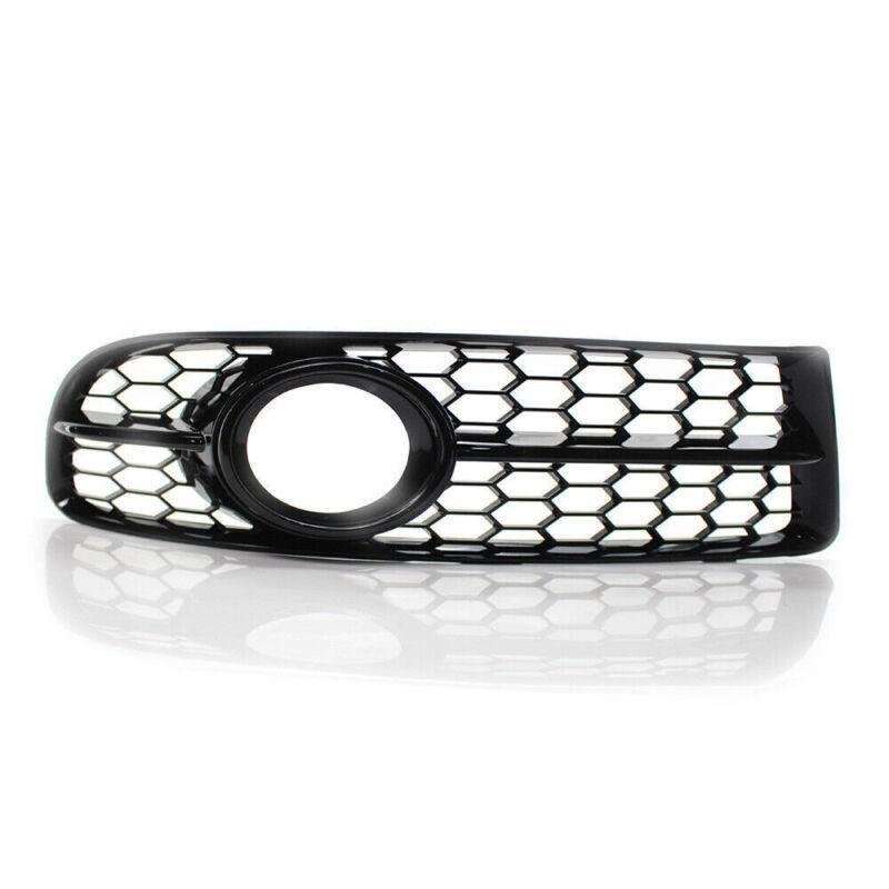 Honeycomb Fog Light Grille w/ Trim Gloss Black for Audi A4 B7 S-Line 05-08