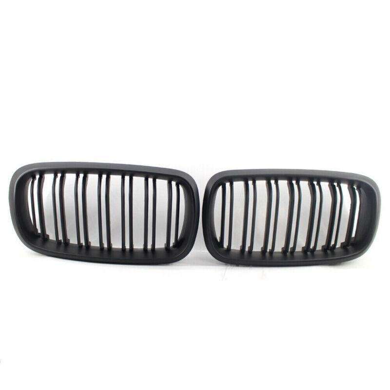 One Pair of Fit For BMW X5 F15 Matte Black Dual Slat M Look Front GRILLE 15-17