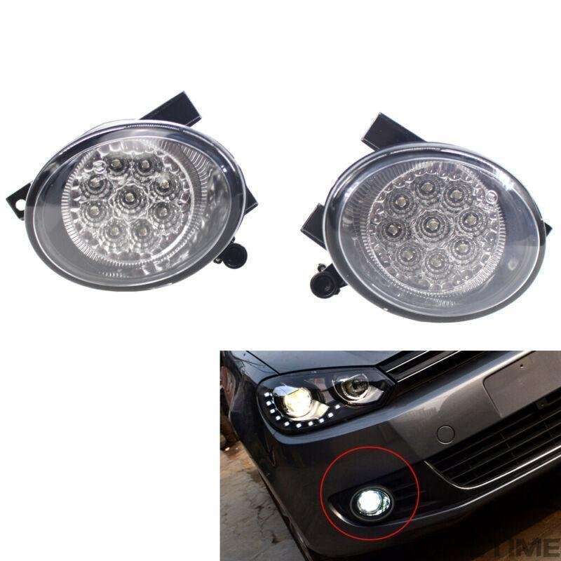 9 Pcs LED Fog Light Bright White Lamp fit for VW GOLF GTI MK6 JETTA 11-14