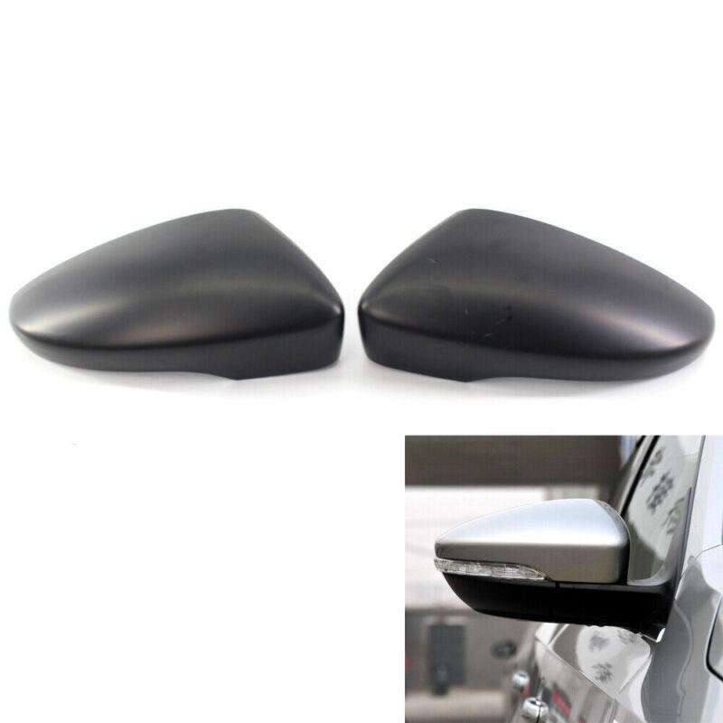 Pair Matte Black Wing Mirror Cover Cap for VW Beetle/CC/Eos/Jetta/Passat 09-12