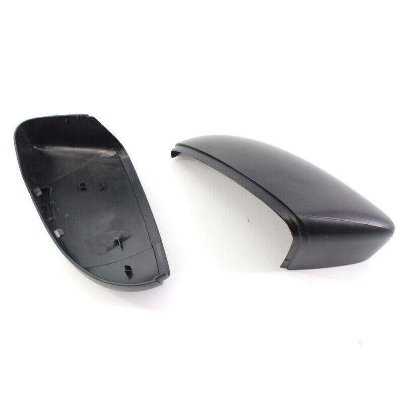 Pair Matte Black Wing Mirror Cover Cap for VW Beetle/CC/Eos/Jetta/Passat 09-12