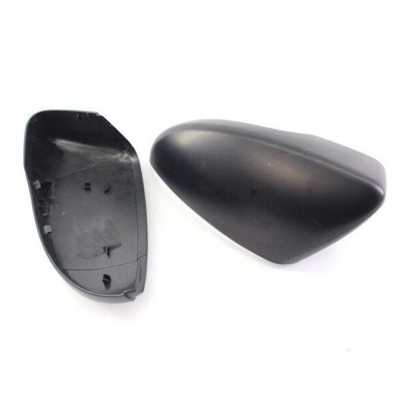 Pair Matte Black Wing Mirror Cover Cap for VW Beetle/CC/Eos/Jetta/Passat 09-12