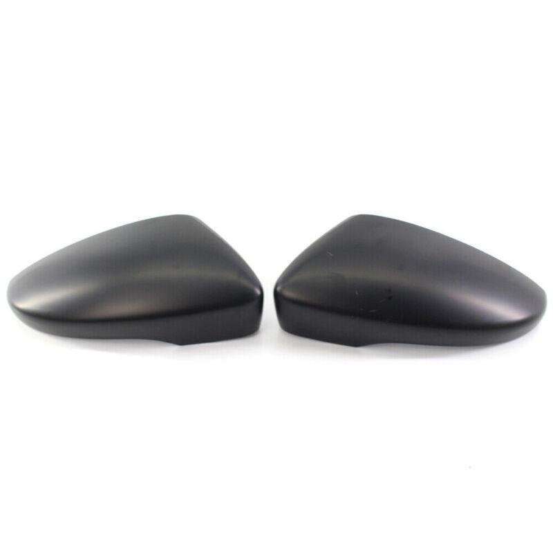 Pair Matte Black Wing Mirror Cover Cap for VW Beetle/CC/Eos/Jetta/Passat 09-12