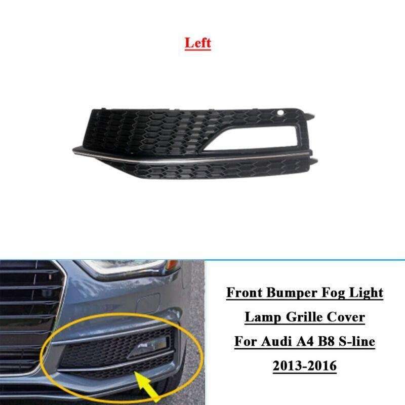 Front Bumper Fog Light Grille Cover For Audi A4 B8 S-line 13-16 Left 8K0807681L