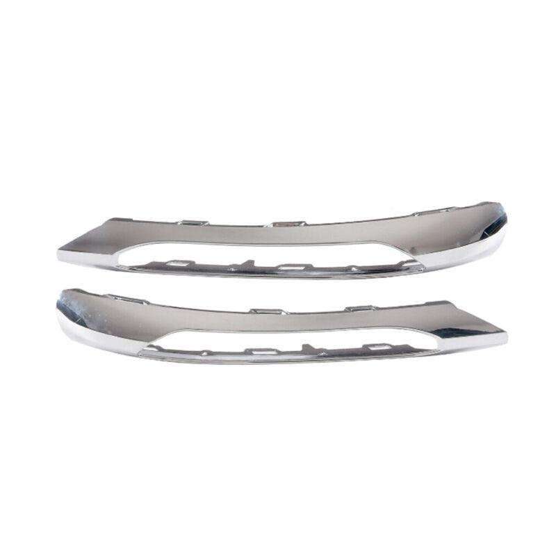 2x Front Bumper Fog Light Grille Strip Trim For Mercedes Benz W204 C-Class 12-14