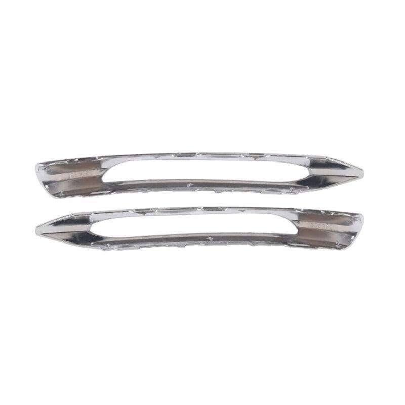 2x Front Bumper Fog Light Grille Strip Trim For Mercedes Benz W204 C-Class 12-14