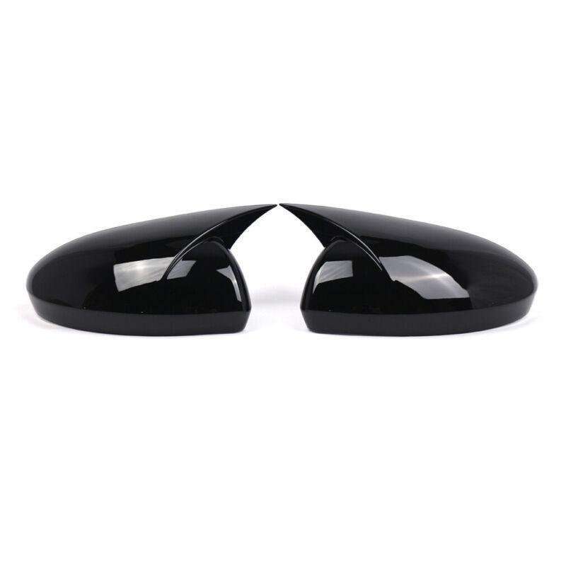 2x Rear View Wing Mirror Cover Caps For Renault Megane 4 MK4 2016-20 Gloss Black
