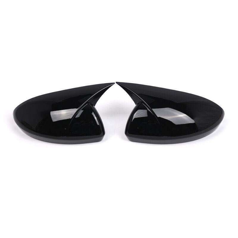 2x Rear View Wing Mirror Cover Caps For Renault Megane 4 MK4 2016-20 Gloss Black