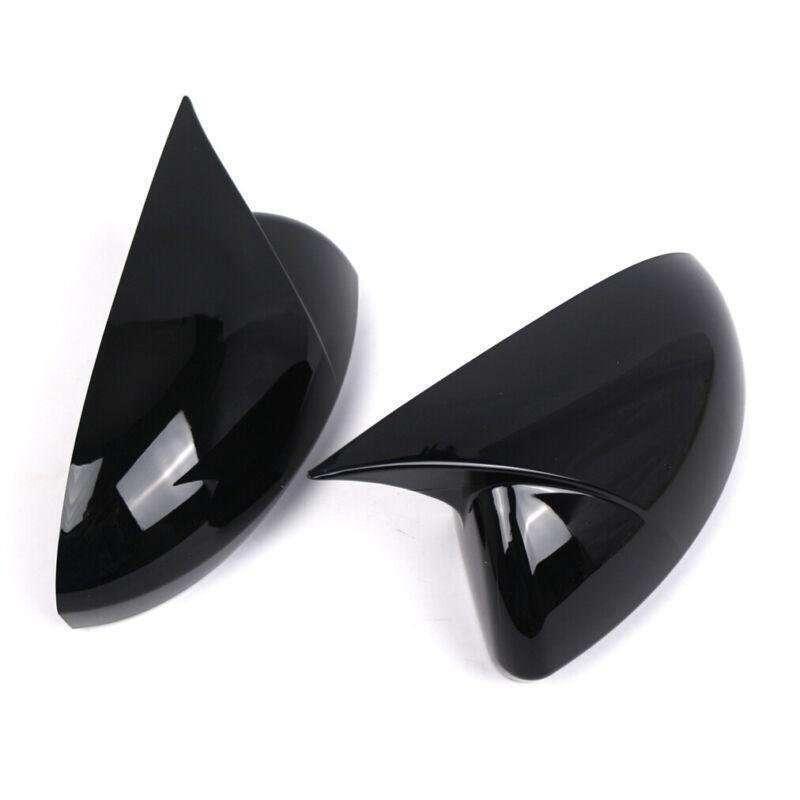 2x Rear View Wing Mirror Cover Caps For Renault Megane 4 MK4 2016-20 Gloss Black