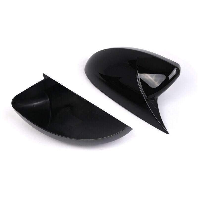2x Rear View Wing Mirror Cover Caps For Renault Megane 4 MK4 2016-20 Gloss Black