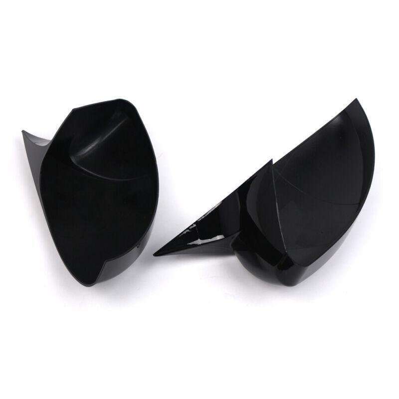 2x Rear View Wing Mirror Cover Caps For Renault Megane 4 MK4 2016-20 Gloss Black