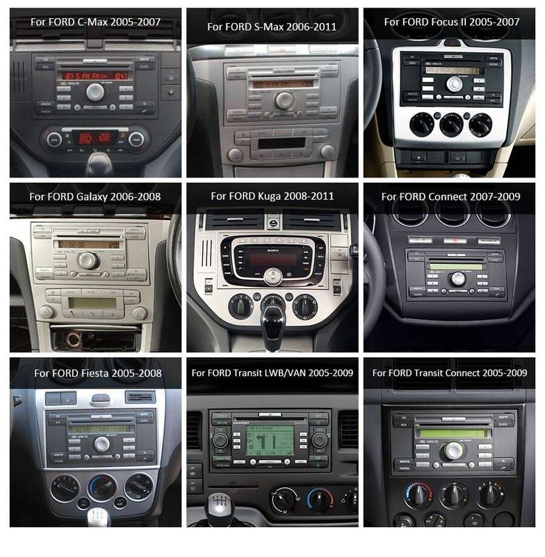 Android 12 Head Unit GPS Navigation CarPlay Car Radio for FORD Transit 2005-2009