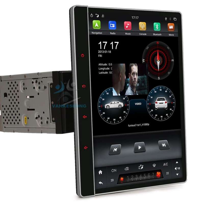 Double Din Car Radio 12.2" Android Auto Head Unit GPS Sat Nav Bluetooth CarPlay
