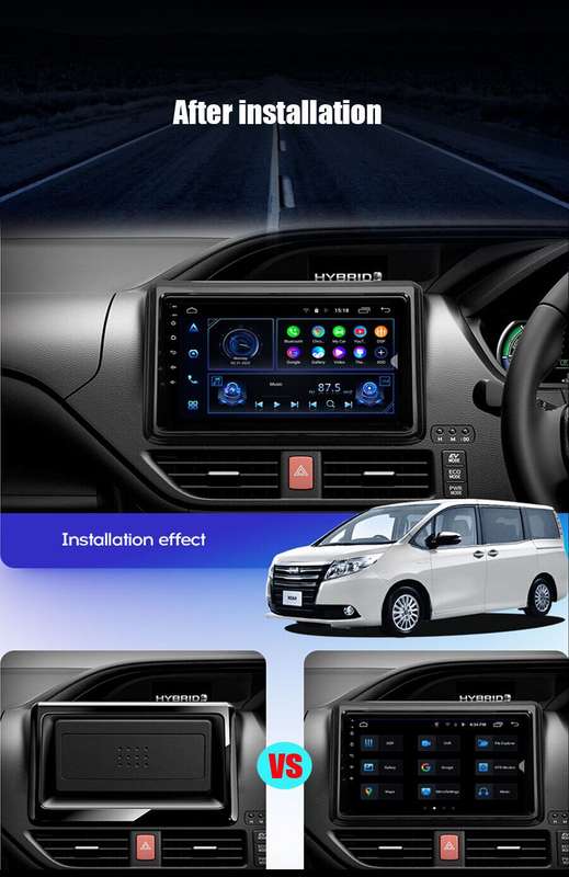 9" CarPlay Android Car Stereo Head Unit Radio GPS For Toyota Noah Voxy 2014-2020