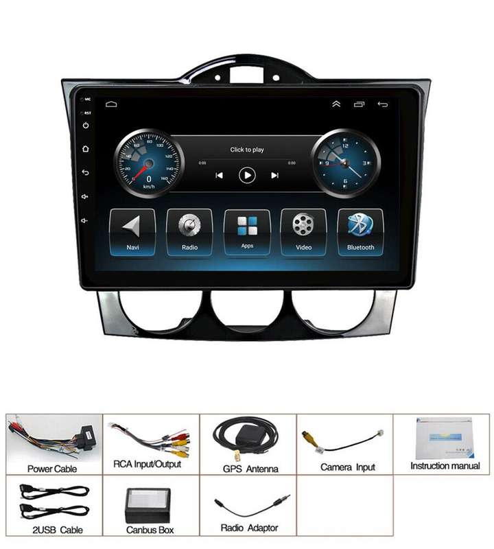 DAB+ CarPlay GPS Sat Nav Android 13 For Mazda RX-8 SE 2003-2008 Car Stereo Radio