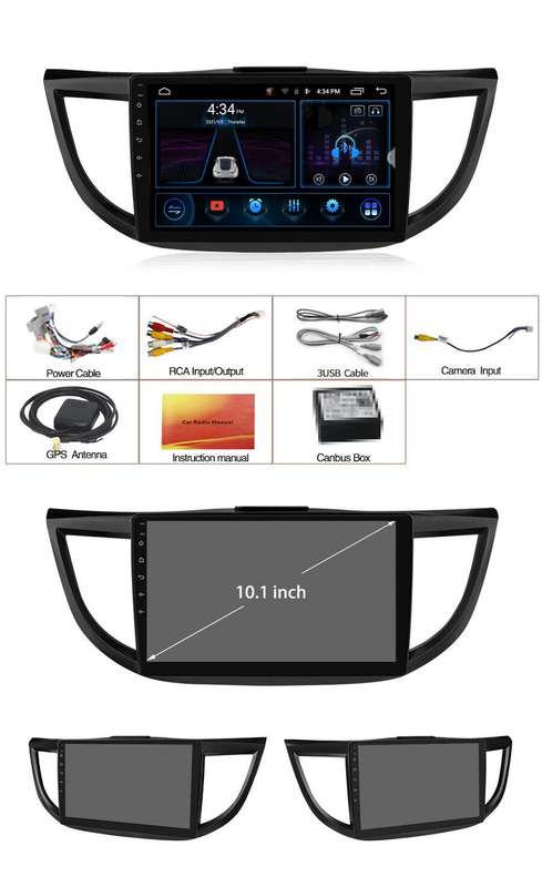 Touch Screen Head Unit GPS Sat Nav Android Radio Stereo for Honda CRV 2012-2016