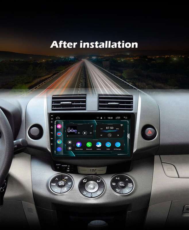 9" Car Radio for Toyota RAV4 2006-2012 Android 12 DAB Wifi Stereo GPS Navigation