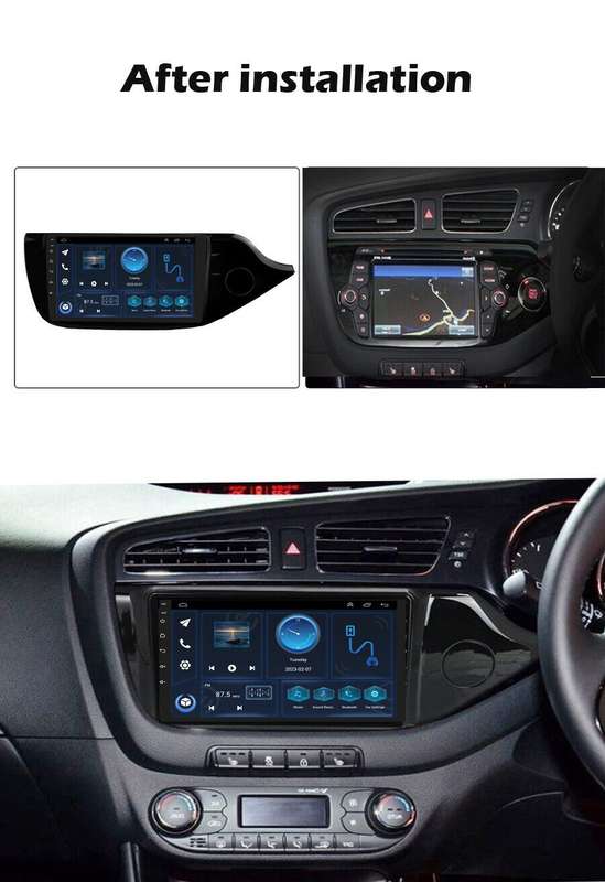 9" Android 12 Car Stereo DAB+ Radio GPS Sat Nav Bluetooth For Kia Ceed 2012-2016