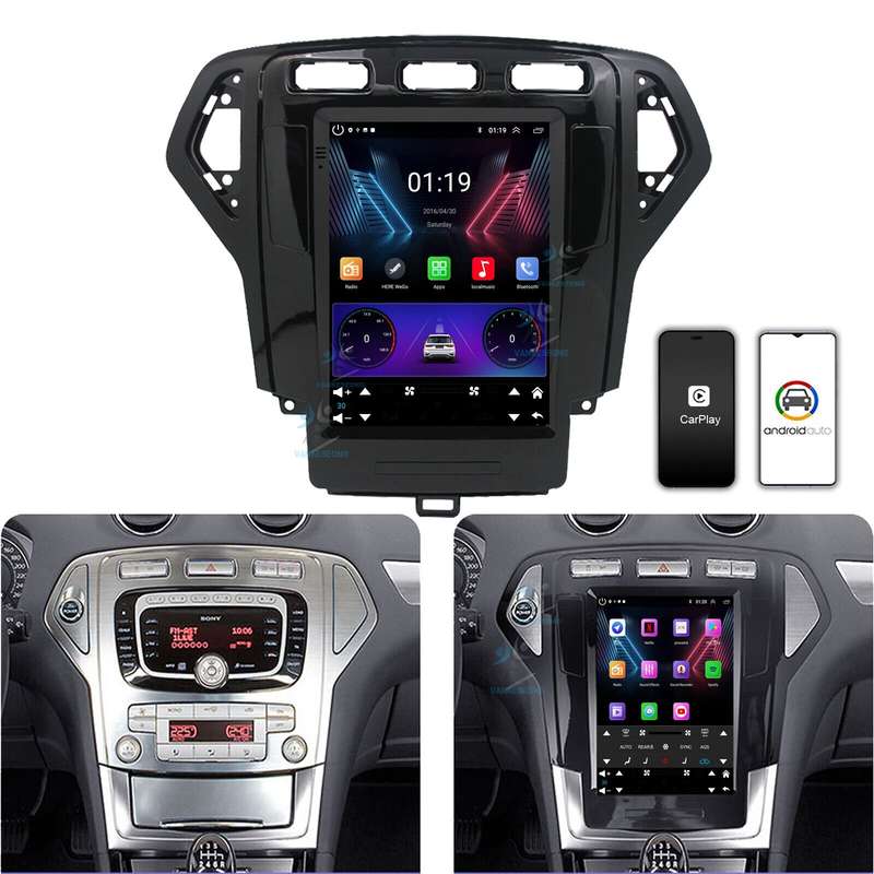 9.7" For Ford Mondeo 2007-2010 Stereo Sat Nav Display Screen Android CarPlay GPS