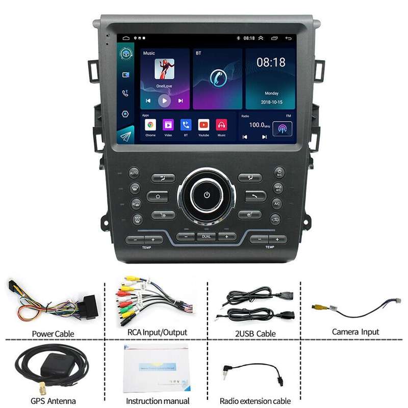 9"Android 12 Car StereoFor Ford Mondeo MK5 2013-2018 GPS Sat Nav DAB+Radio WiFI