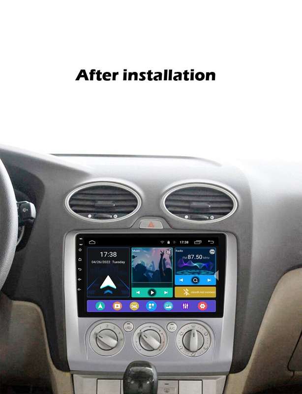 For Ford Focus Mk2 2004-2011 Apple Carplay Android12 Car Stereo Radio GPS BT DAB