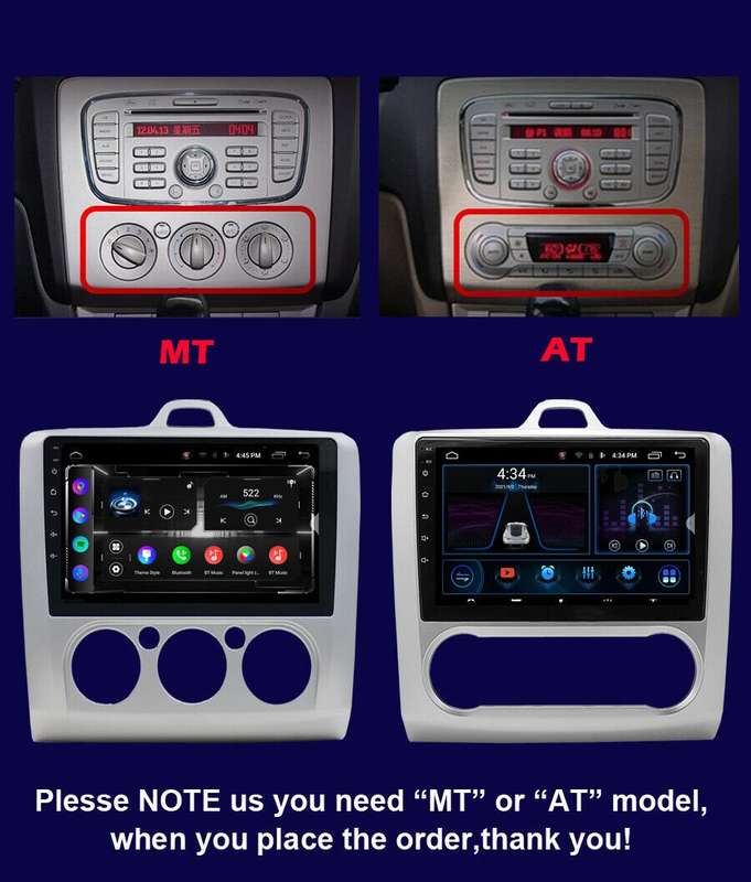 For Ford Focus Mk2 2004-2011 Apple Carplay Android12 Car Stereo Radio GPS BT DAB