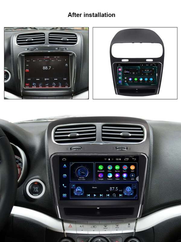 9" CarPlay Android Auto Stereo GPS Sat Nav for Dodge Journey 2011-2020 DAB Radio